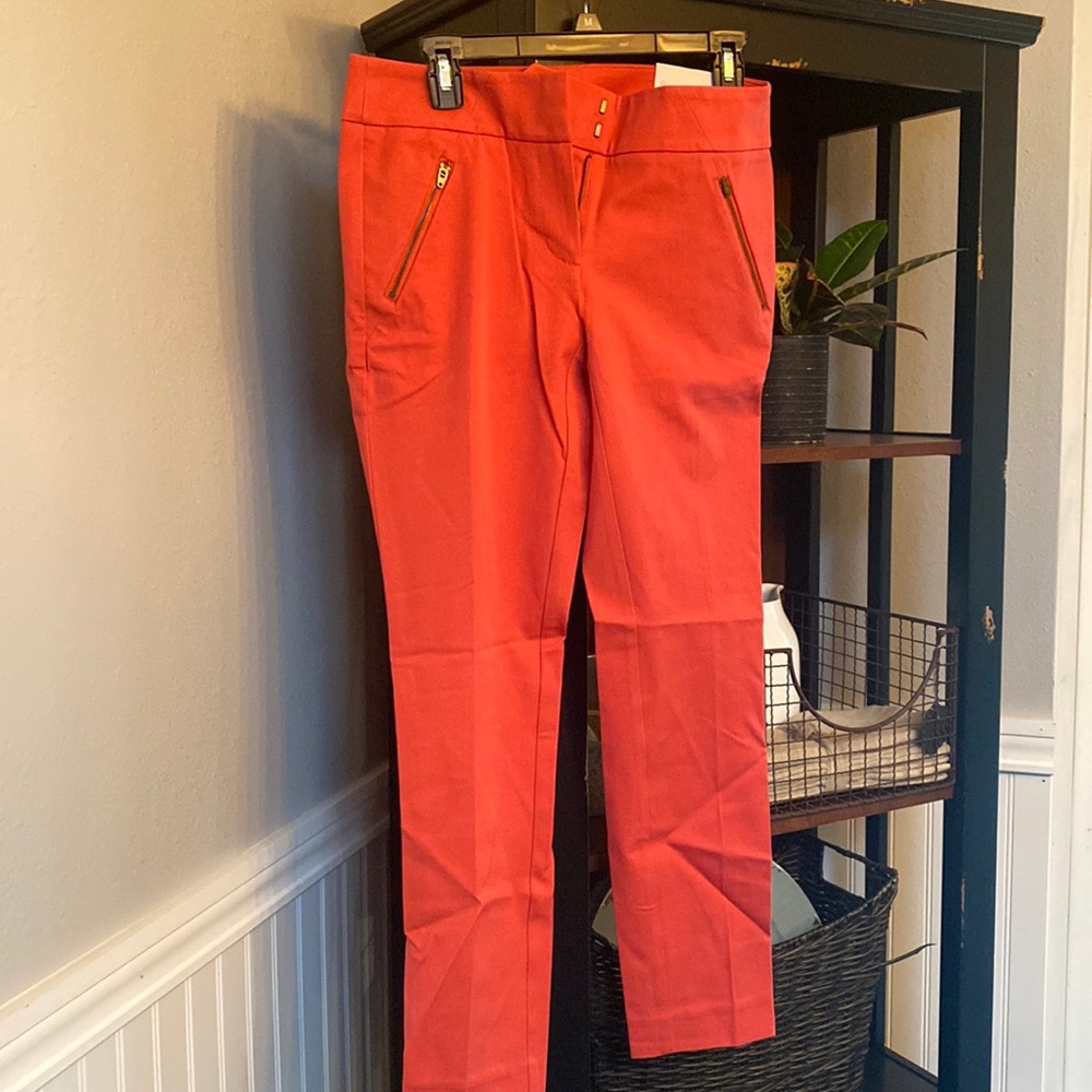 NWT Loft Modern Skinny Ankle Pant, Coral